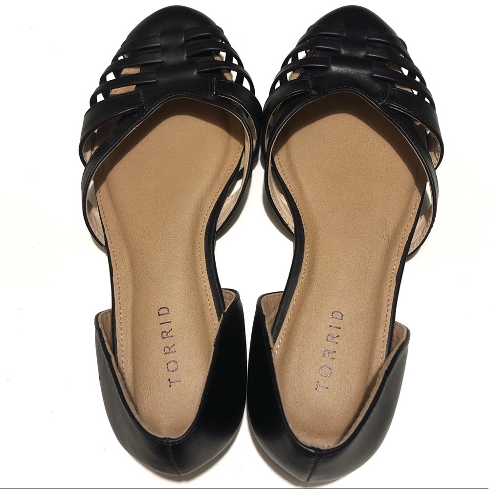 Cutout Almond Toe D’Orsay Flats (Wide Width)